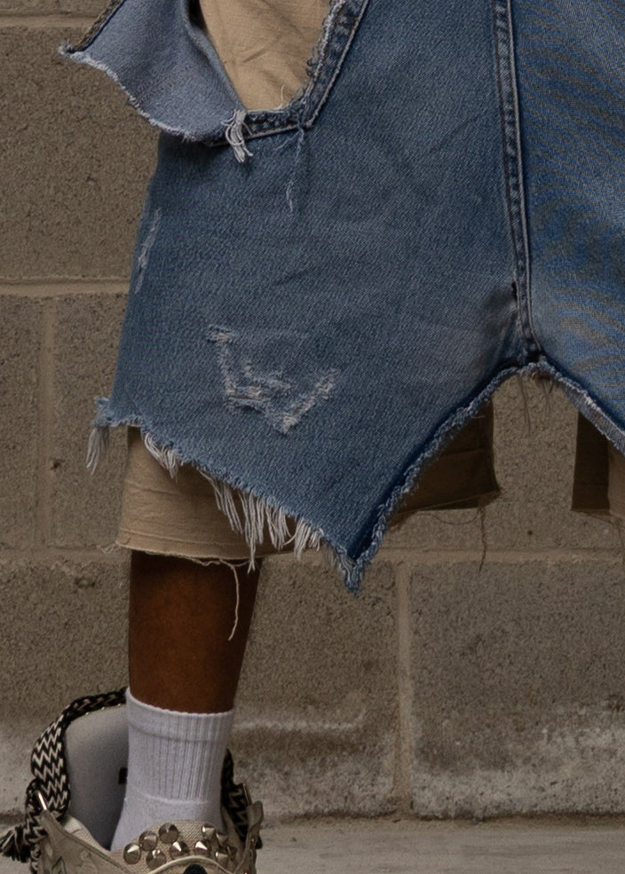 WLRY DISTRESSED PANTS BEIGE 1 OF 1