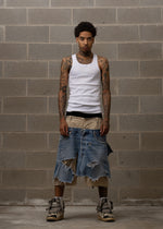 WLRY DISTRESSED PANTS BEIGE 1 OF 1