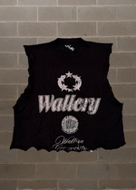 WALLERY STAR DISTRESSED TANK TOP