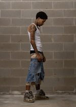 WLRY DISTRESSED PANTS BEIGE 1 OF 1