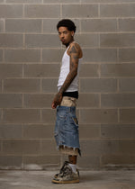 WLRY DISTRESSED PANTS BEIGE 1 OF 1